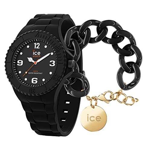 Ice Generation - Black Forever - Medium - 3H + Jewellery - Chain Bracelet - Black von ICE-WATCH