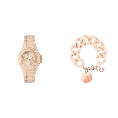 Ice Generation - Nude - Small - 3H + Jewellery - Chain Bracelet - Nude - Rose-Gold von ICE-WATCH