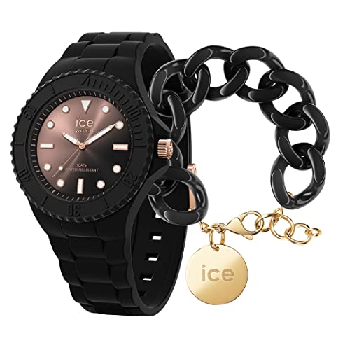 Ice Generation - Sunset Black - Medium - 3H + Jewellery - Chain Bracelet - Black von ICE-WATCH