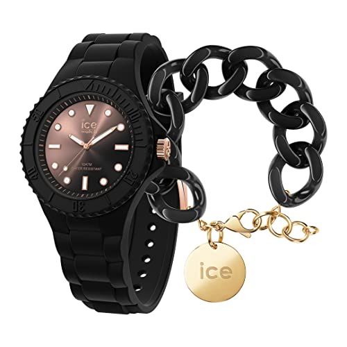 Ice Generation - Sunset Black - Small - 3H + Jewellery - Chain Bracelet - Black von ICE-WATCH