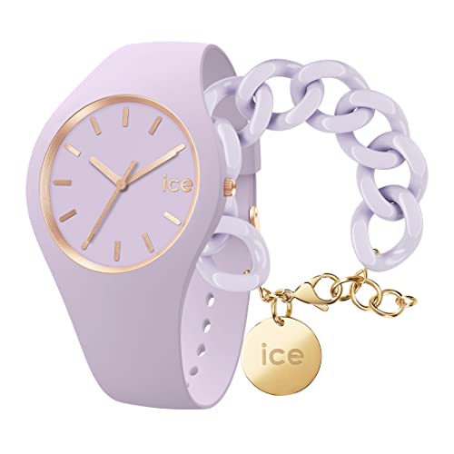 Ice Glam Brushed - Lavender - Medium - 3H + Jewellery - Chain Bracelet - Lavender von ICE-WATCH