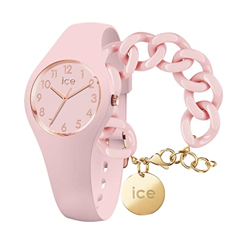 Ice Glam Pastel - Pink Lady - Numbers - Extra small - 3H + Jewellery - Chain Bracelet - Pink Lady von ICE-WATCH