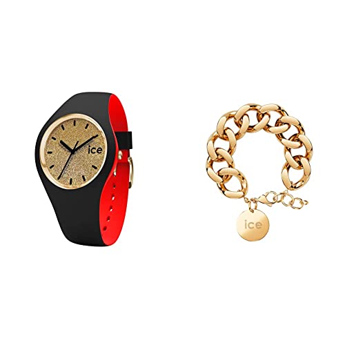 Ice Jewellery - Chain Bracelet - Gold + Ice Loulou - Gold Glitter - Small von ICE-WATCH