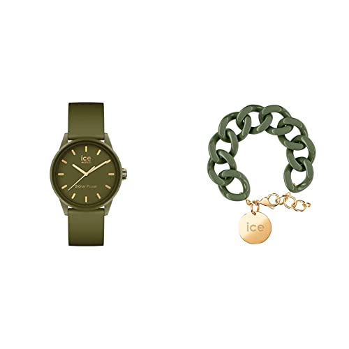 Ice - Jewellery - Chain Bracelet - Khaki - Gold + Ice solar Power - Khaki - Small - 3H von ICE-WATCH