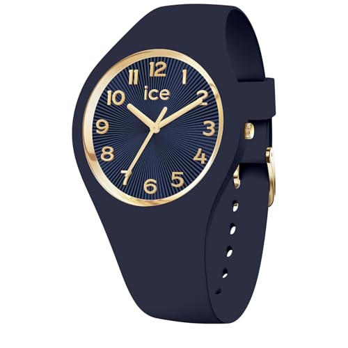 Ice Watch Damen Analog Quarz Armbanduhr Ice Champagne - Navy Blue von ICE-WATCH