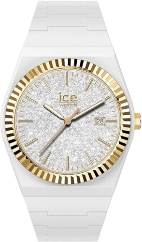 Ice Watch Damen Analog Quarz Armbanduhr Ice Power - PW1 - White Glitter von ICE-WATCH