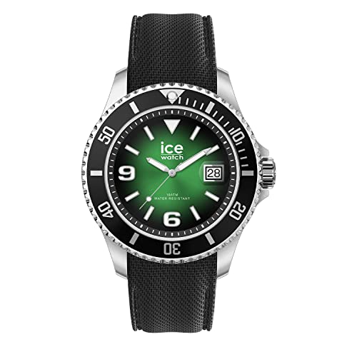 Ice-Watch - ICE steel Deep green - Grüne Herrenuhr mit Silikonarmband - 020343 (Large) von ICE-WATCH