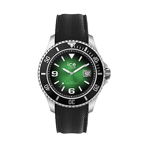 Ice-Watch - ICE steel Deep green - Grüne Herrenuhr mit Silikonarmband - 020343 (Large) von ICE-WATCH