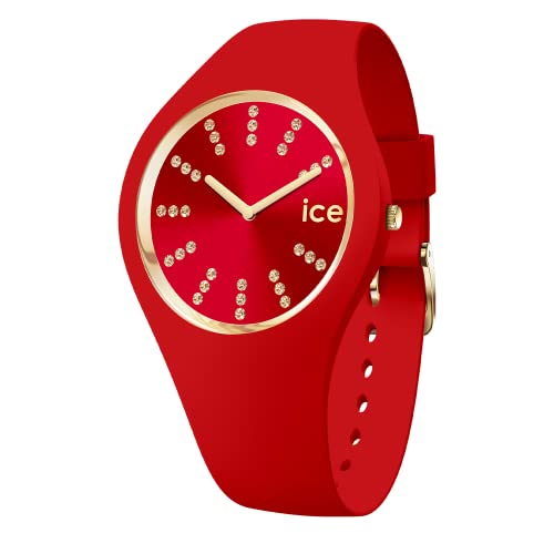 Ice-Watch - ICE cosmos Red gold - Rote Damenuhr mit Kunststoffarmband - 021302 (Small) von ICE-WATCH