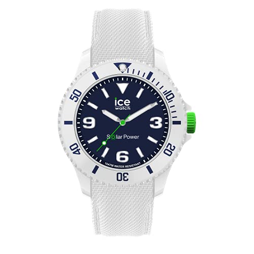 Ice-Watch - ICE sixty nine SOLAR White blue - Weiße Herrenuhr mit Silikonarmband - 019546 (Medium) von ICE-WATCH