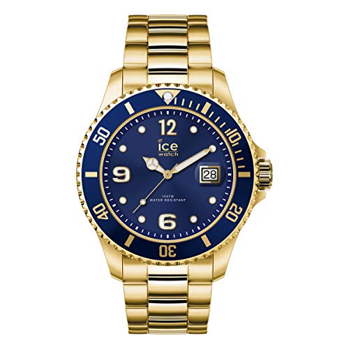 Ice-Watch - ICE steel Gold blue - Gold Herrenuhr mit Metallarmband - 017326 (Extra large) von ICE-WATCH