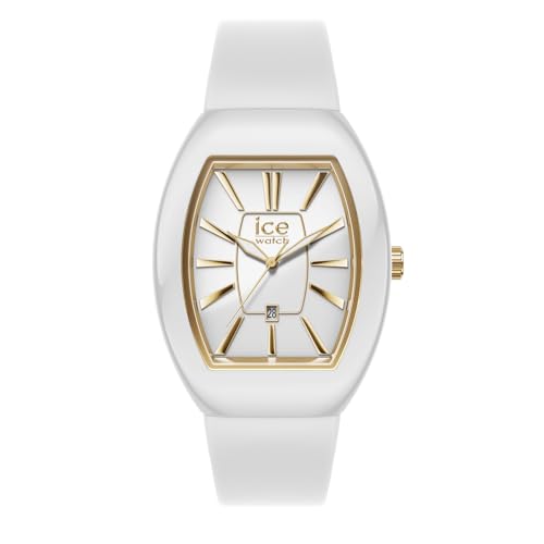 ICE-WATCH - Ice boliday Dome White Gold - Weiße Damenuhr mit Silikonarmband - 024034 (Small) von ICE-WATCH