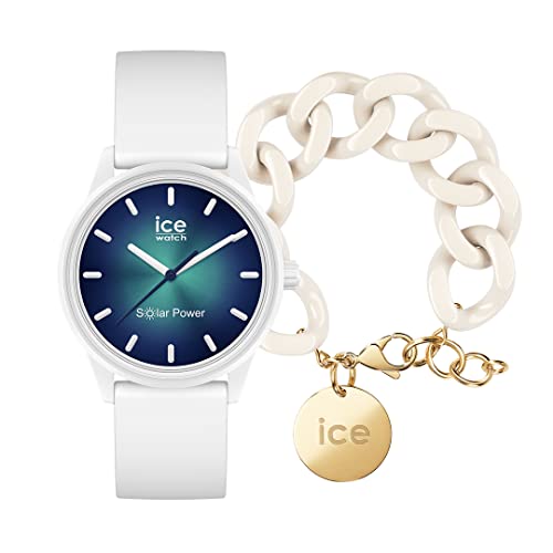 Ice solar Power - Abyss - Small - 3H + Jewellery - Chain Bracelet - Almond Skin von ICE-WATCH