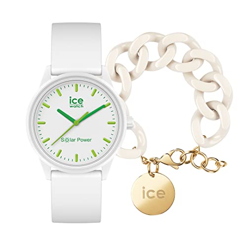 Ice solar Power - Nature - Small - 3H + Jewellery - Chain Bracelet - Almond Skin von ICE-WATCH