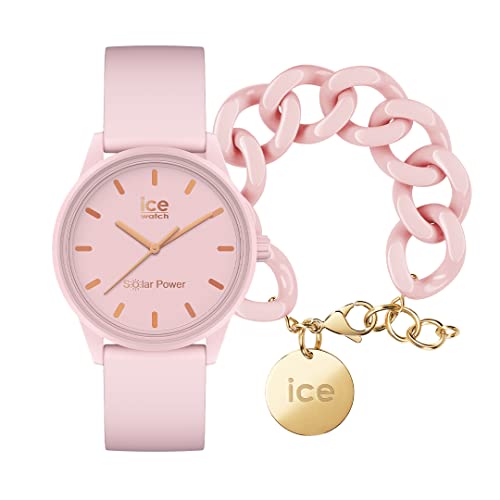 Ice solar Power - Pink Lady - Small - 3H + Jewellery - Chain Bracelet - Pink Lady von ICE-WATCH