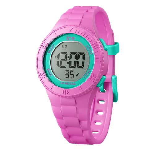 Ice-Watch - ICE digit Pink turquoise - Rosa Mädchenuhr mit Plastikarmband - 021275 (Small) von ICE-WATCH
