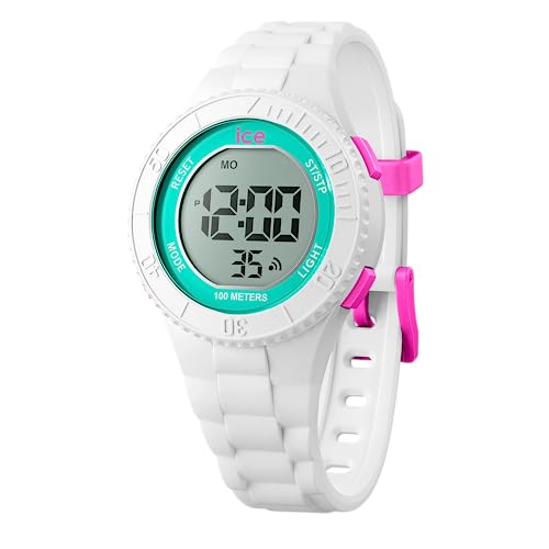 Ice-Watch - ICE digit White turquoise - Weiße Mädchenuhr mit Plastikarmband - 021270 (Small) von ICE-WATCH