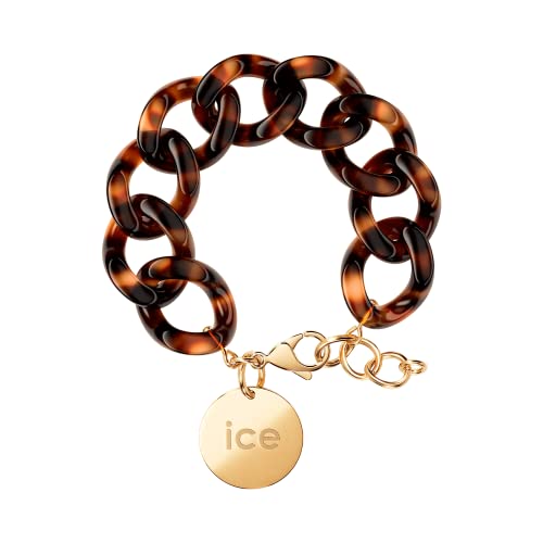 ICE Jewellery - Chain Bracelet - Tortoise - Kettenarmband mit XL-Maschen für Frauen, geschlossen mit einer goldenen Medaille (020995) von ICE-WATCH