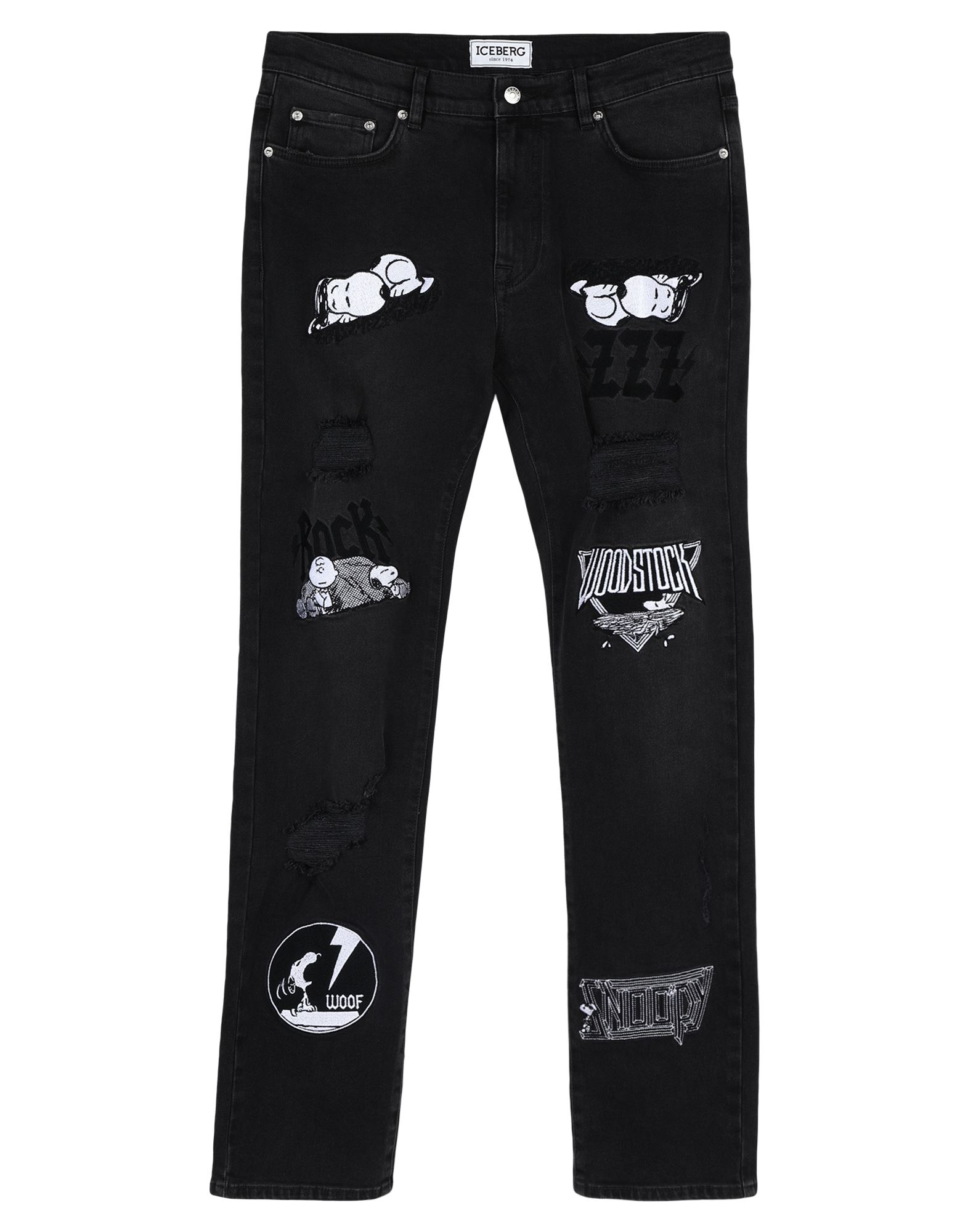 ICEBERG Jeanshose Herren Schwarz von ICEBERG