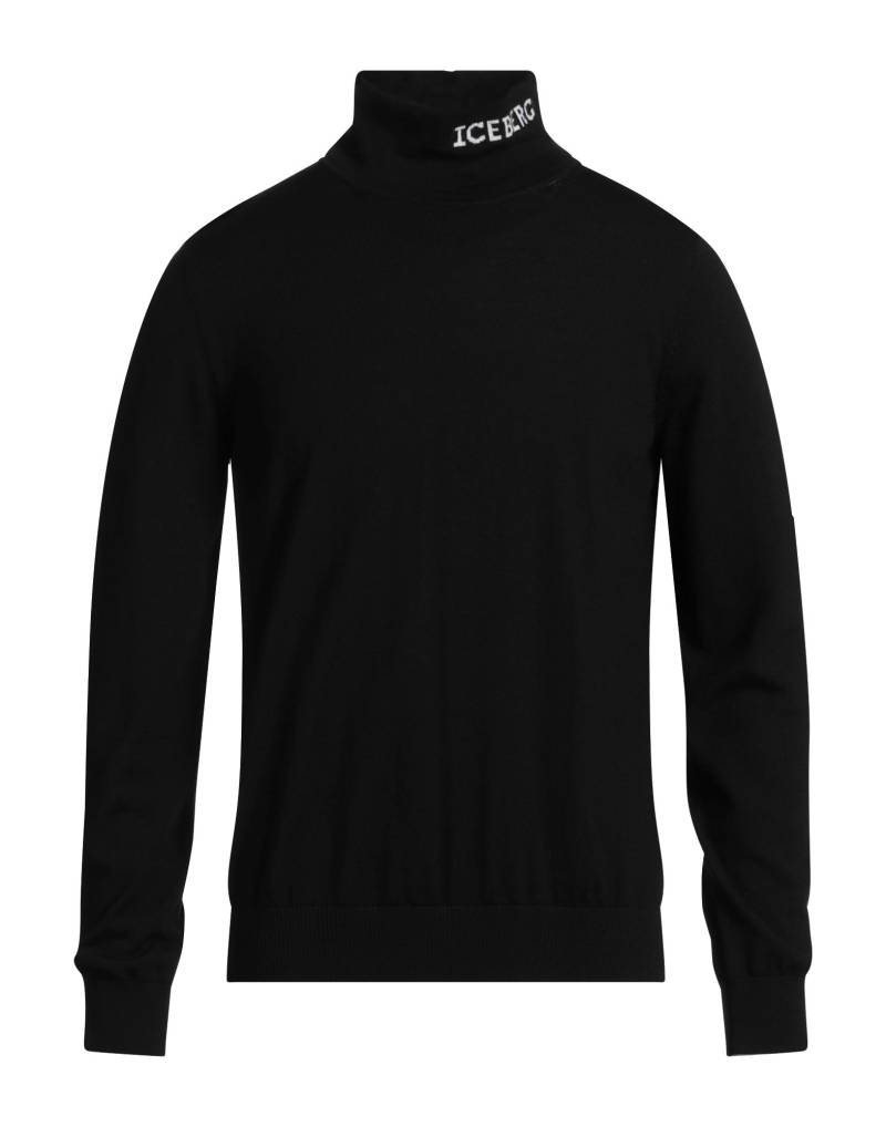 ICEBERG Rollkragenpullover Herren Schwarz von ICEBERG