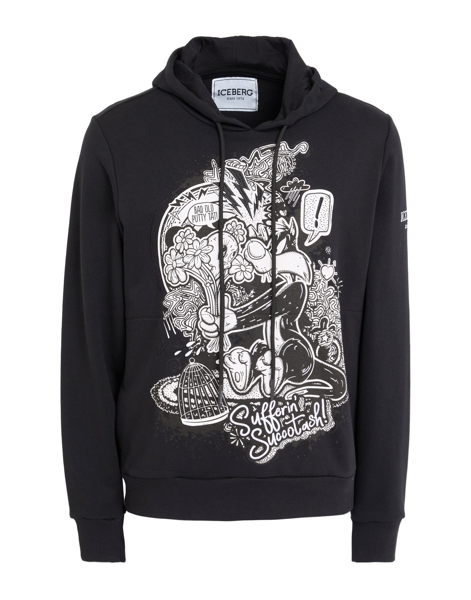 ICEBERG Sweatshirt Herren Schwarz von ICEBERG