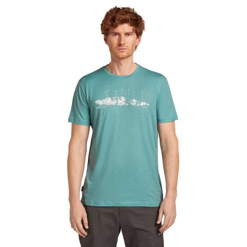 ICEBREAKER Merino 150 Tech Lite The Peaks Short Sleeve T-Shirt L von ICEBREAKER
