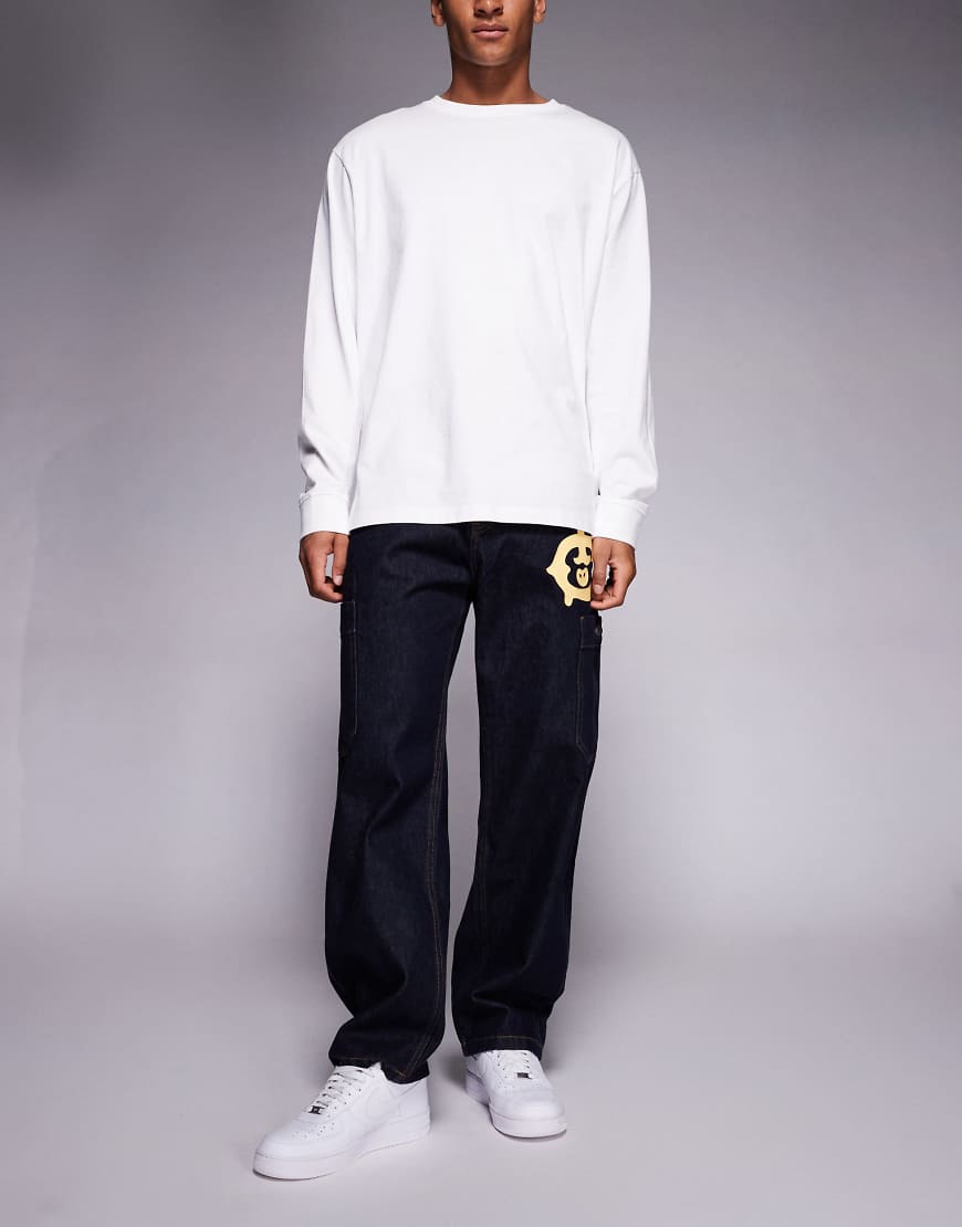 ICECREAM - Gerade geschnittene Denim-Jeans in Indigoblau mit Western-Details von ICECREAM