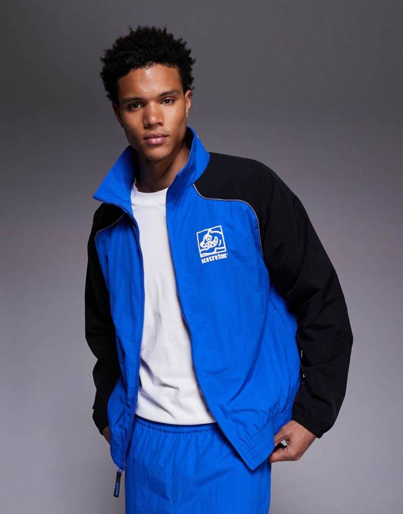 ICECREAM - Soft Serve - Trainingsjacke in Blau und Schwarz, Kombiteil-Bunt von ICECREAM