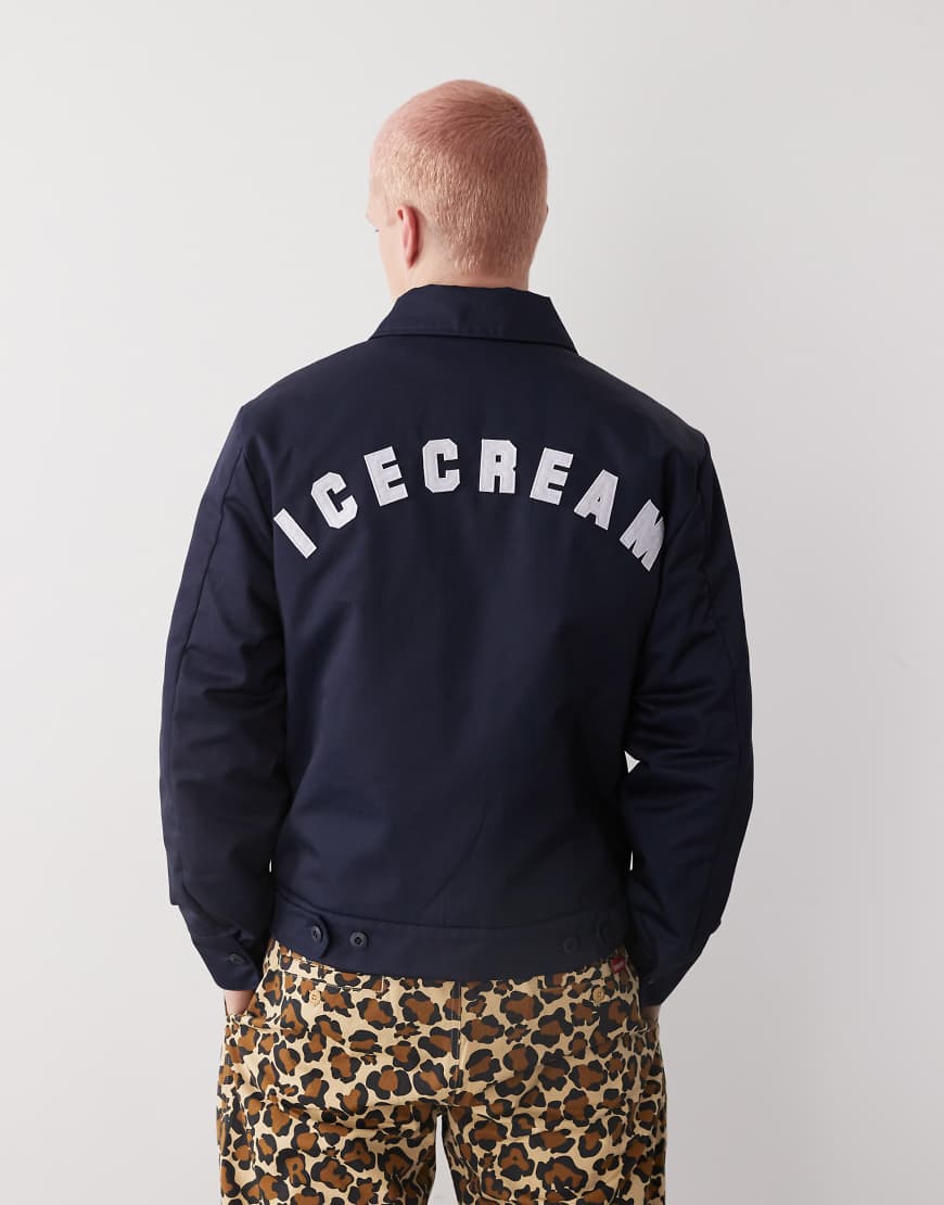 ICECREAM - Trainerjacke in Marineblau mit Logo ICECREAM - Trainerjacke in Marineblau mit Logo von ICECREAM