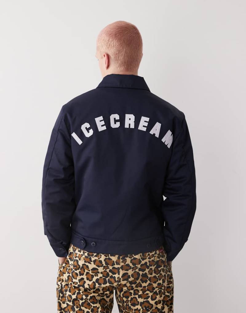 ICECREAM - Trainerjacke in Marineblau mit Logo von ICECREAM