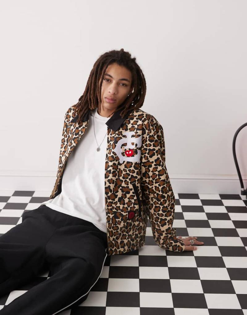 ICECREAM - Workwear-Jacke mit Leopardenprint und Logo-Detail-Bunt von ICECREAM