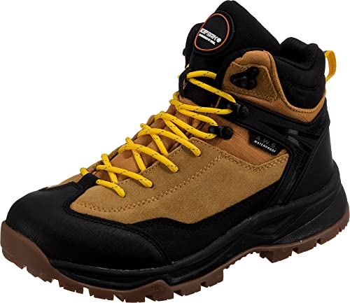 ICEPEAK Damen Boots Abaco Ms braun/schwarz/weiß/gelb 38 von Icepeak