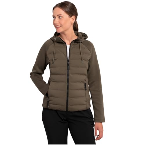 ICEPEAK Ashburn Midlayer Jacke für Damen mit Kapuze, Farbe:Olive, Größe:XXL von ICEPEAK