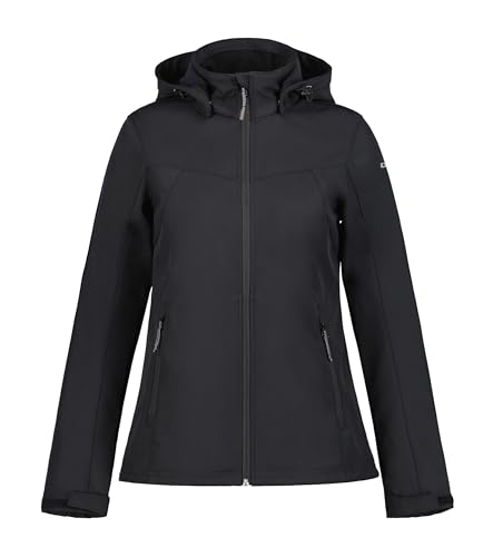 ICEPEAK Broomfield Softshell Jacke für Damen Schwarz 46 von ICEPEAK