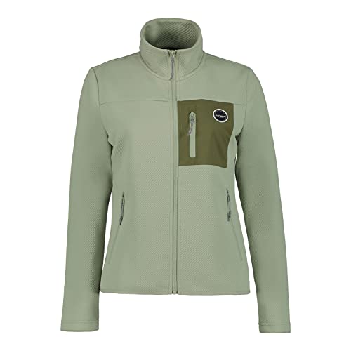 ICEPEAK Damen Jacke Midlayerjacke Wanderjacke Outdoorjacke Amenia, Farbe:Grün, Artikel:-518 Light Green, Größe:L von ICEPEAK
