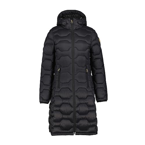 ICEPEAK Damen Leicht Stepp Mantel Bandis Black 38 von ICEPEAK