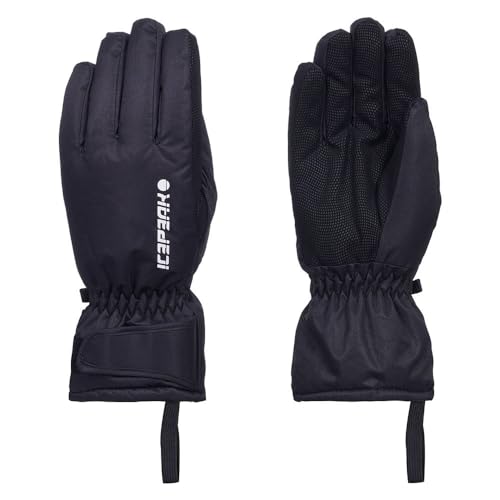ICEPEAK Damen Skihandschuhe Winterhandschuhe Handschuhe Alpine Gloves Hayden, Farbe:Schwarz, Artikel:-990 black, Größe:S von ICEPEAK