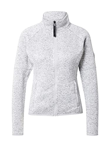 ICEPEAK Damen Sportsweatjacke ADDISON hellgrau/schwarz/weiß S von ICEPEAK