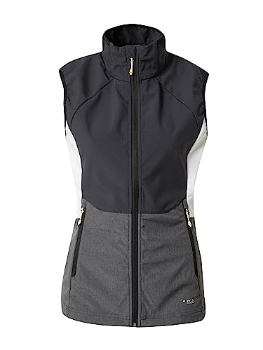 ICEPEAK Damen Sportweste BRANSON anthrazit/graumeliert/weiß 38 von ICEPEAK