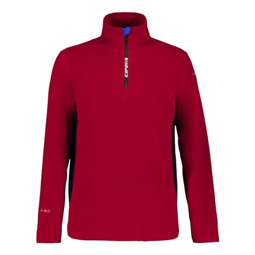 ICEPEAK Herren Fleecepullover Skipullover Pullover Fleece Oberteil Fairmount, Farbe:Rot, Artikel:-685 Burgundy, Größe:M von ICEPEAK