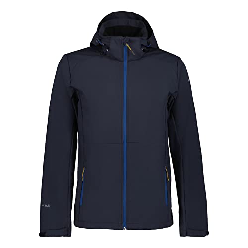 ICEPEAK Herren Softshelljacke Outdoorjacke Wanderjacke Regenjacke Buxton A.W.S, Farbe:Blau, Größe:54, Artikel:-390 Dark Blue von ICEPEAK