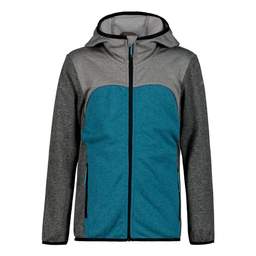 ICEPEAK Jungen Mädchen Kinder Fleecejacke Midlayerjacke Kapuzenjacke Keota Jr, Farbe:Türkis, Größe:134-140, Artikel:-335 turquoise von ICEPEAK