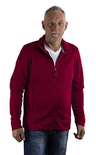 ICEPEAK - KERKKO - Herren Strick Fleece Jacke - Rot (4XL) von ICEPEAK