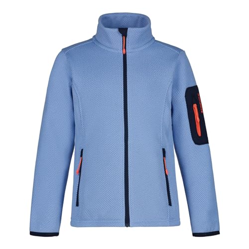 ICEPEAK Mädchen Jacke Fleecejacke Stoffjacke Midlayerjacke Kemnath Jr, Farbe:Blau, Größe:170-176, Artikel:-312 Light Blue von ICEPEAK
