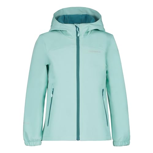 ICEPEAK Mädchen Softshelljacke Outdoorjacke Wanderjacke Regenjacke Kobryn Jr, Farbe:Hellblau, Größe:140, Artikel:-515 light green von ICEPEAK