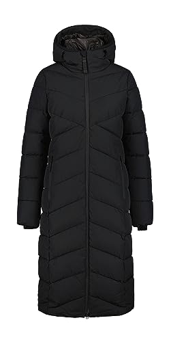 ICEPEAK PORTOLA wattierter Mantel für Damen Schwarz 40 von ICEPEAK