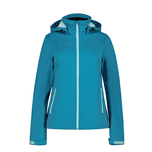 ICEPEAK Softshelljacke für Damen leicht Wasserabweisend Boise, Farbe:Blau, Größe:42 von ICEPEAK