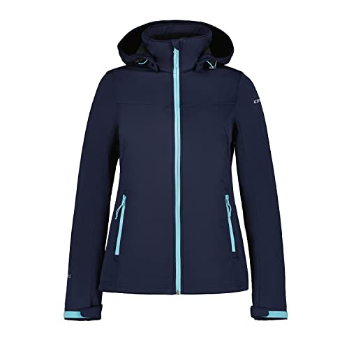 ICEPEAK Softshelljacke für Damen leicht Wasserabweisend Boise, Farbe:Dunkelblau, Größe:36 von ICEPEAK