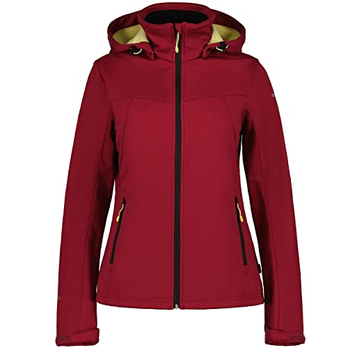 ICEPEAK Softshelljacke für Damen leicht Wasserabweisend Boise, Farbe:Rot, Größe:38 von ICEPEAK