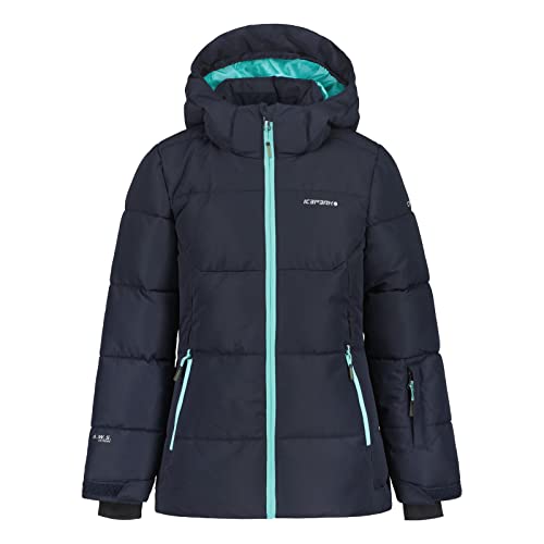 ICEPEAK Mädchen Outdoorjacke Loris marine/aqua/weiß 128 von ICEPEAK